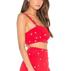 For Love And Lemons Red Chiquita Set XS